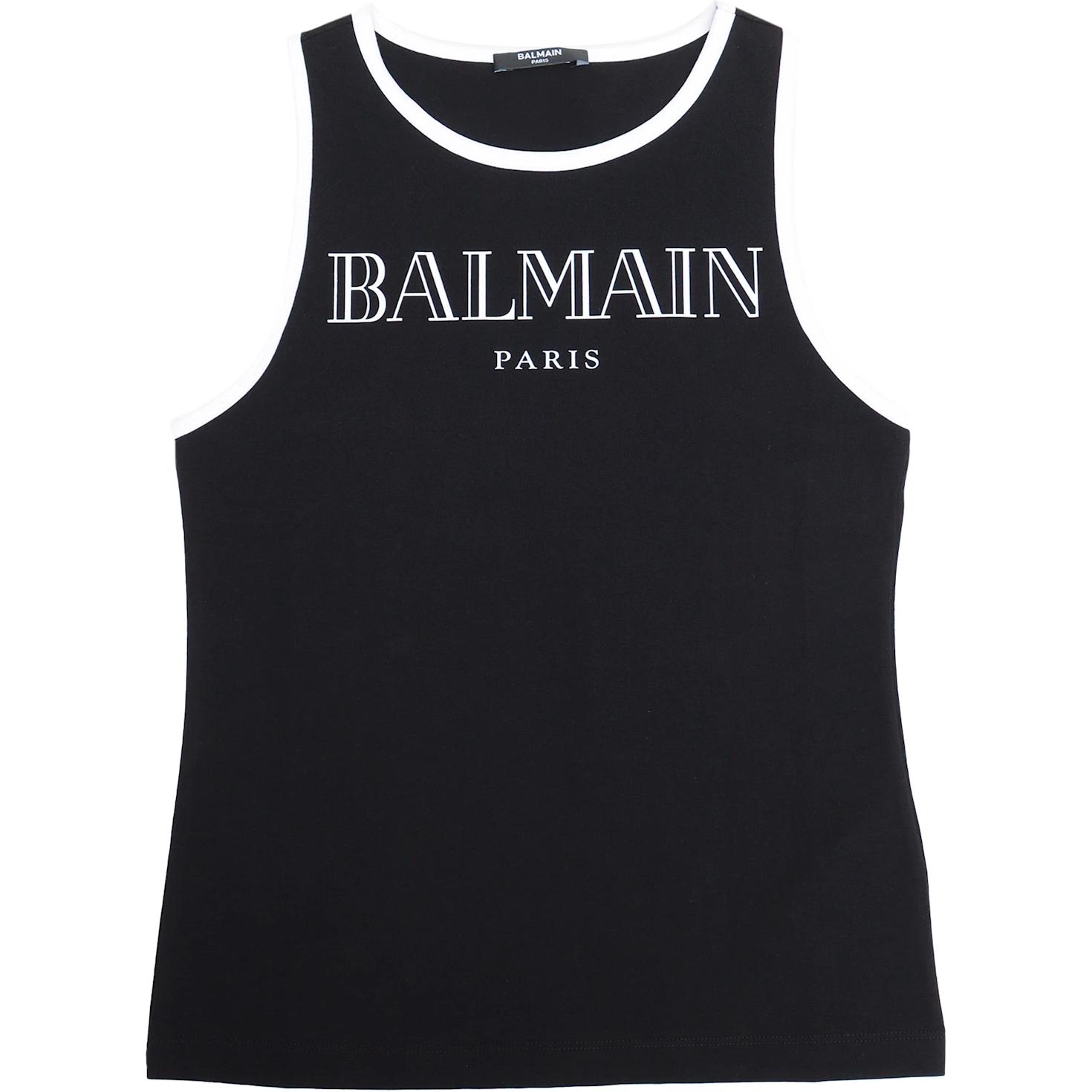 Детская майка BALMAIN (черная)