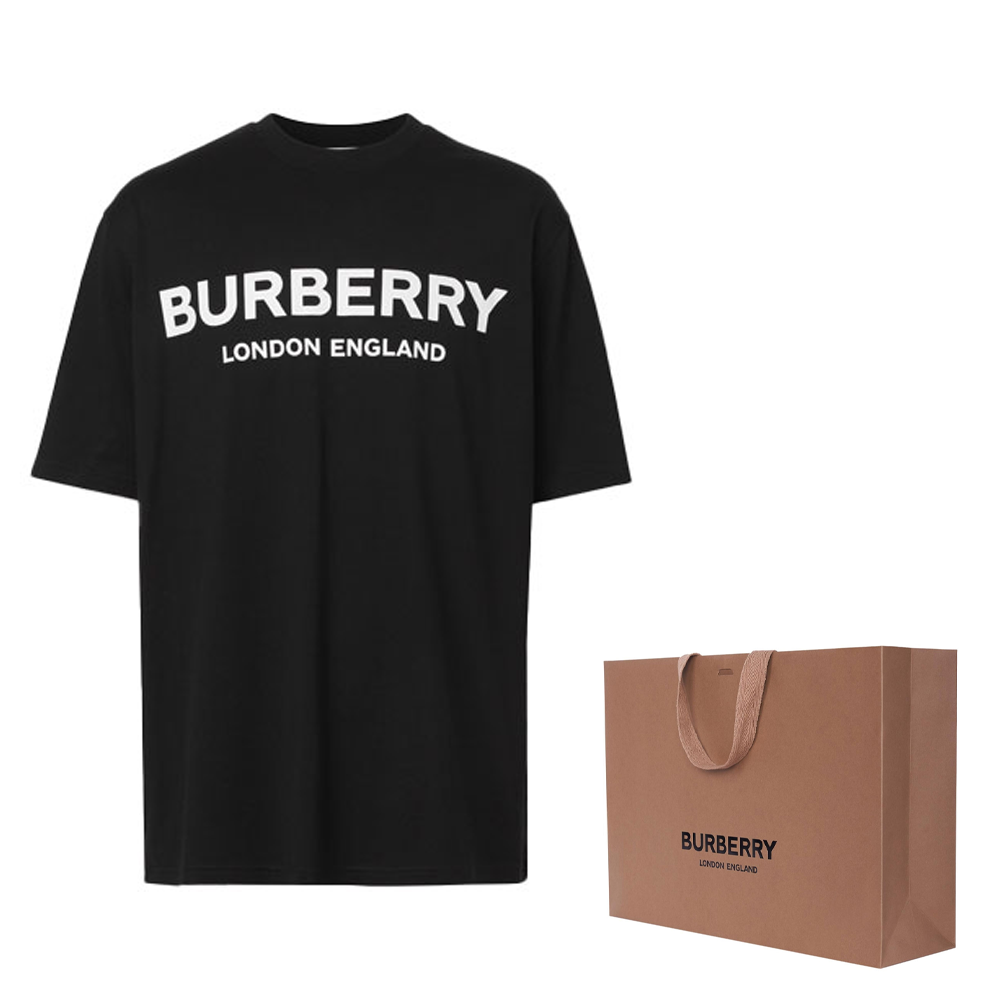 Футболка Burberry LogoT (черная) — фото 10