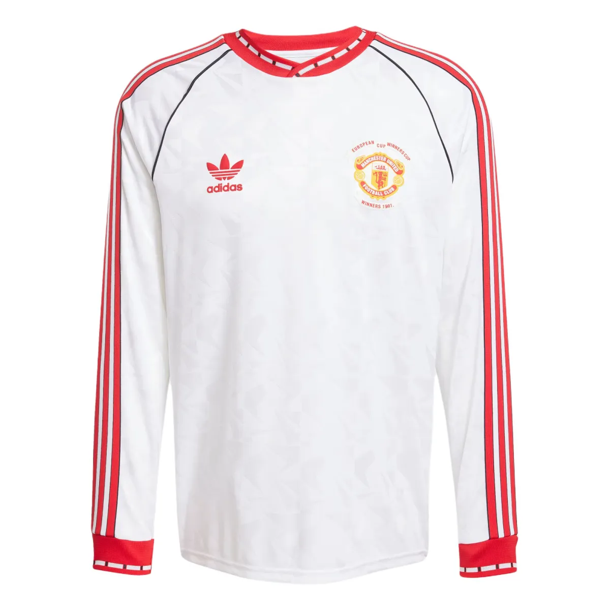 Adidas Originals Manchester UNITED '91 AWAY JERSEY Soccer Jersey Men's White/Red