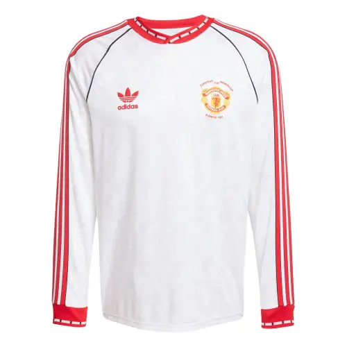 Adidas Originals Manchester UNITED '91 AWAY JERSEY Soccer Jersey Men's White/Red