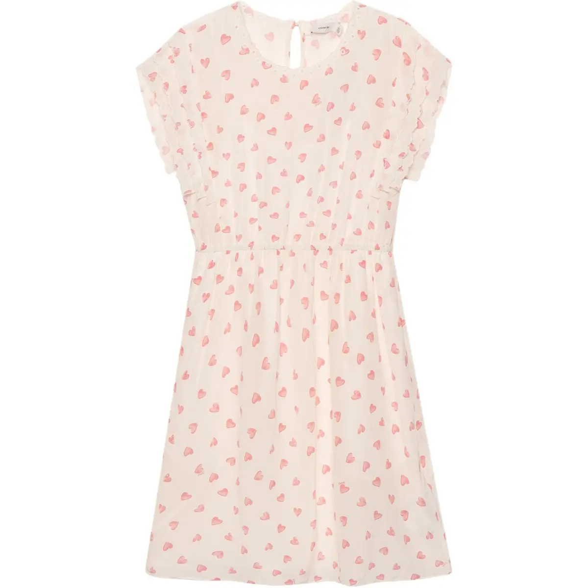 COACH FW22 Short Sleeved Dress Women's Pink