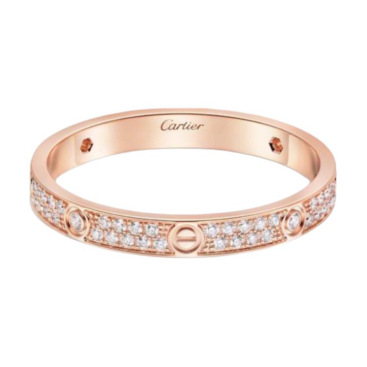 Кольцо Cartier LOVE (розовое золото)