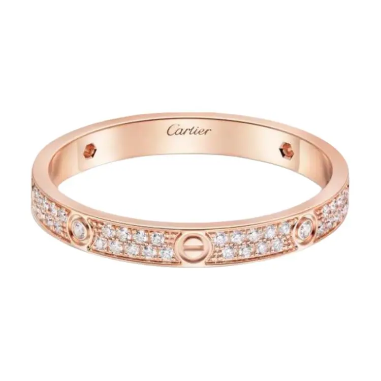 CARTIER 18K Rose Gold, Diamond Rings Women's
