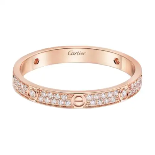 CARTIER 18K Rose Gold, Diamond Rings Women's