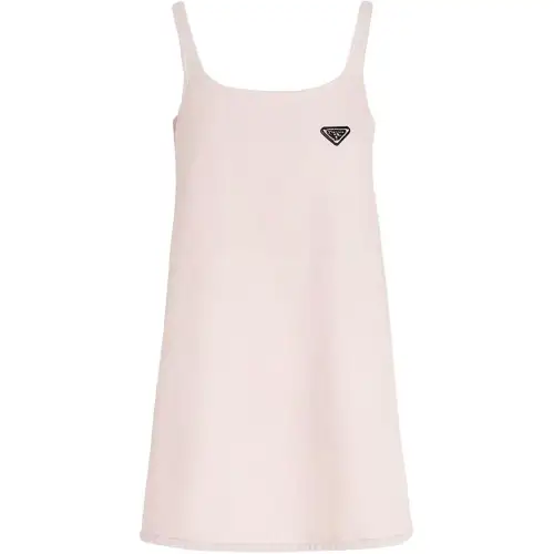 PRADA SS22 Denim Short Skirts Women's Pink