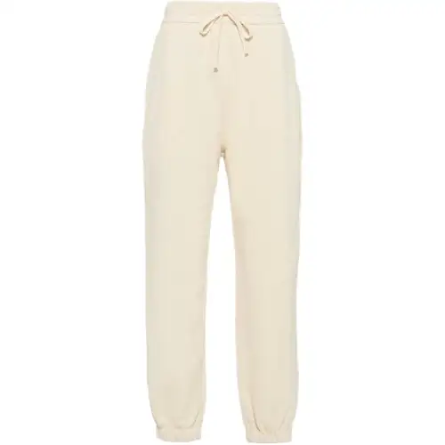 MIU MIU SS23 Knitted Sweatpants Women's Ivory White