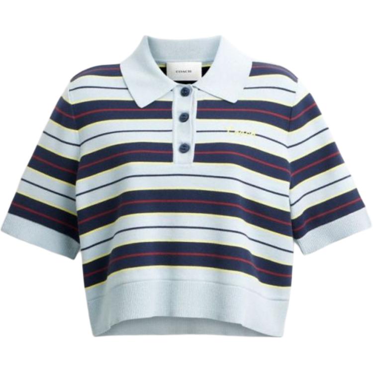COACH SS25 Polo Shirt Women's Blue