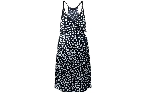LOUIS VUITTON X Yayoi Kusama Infinity Dots Flounce Dress Black/White