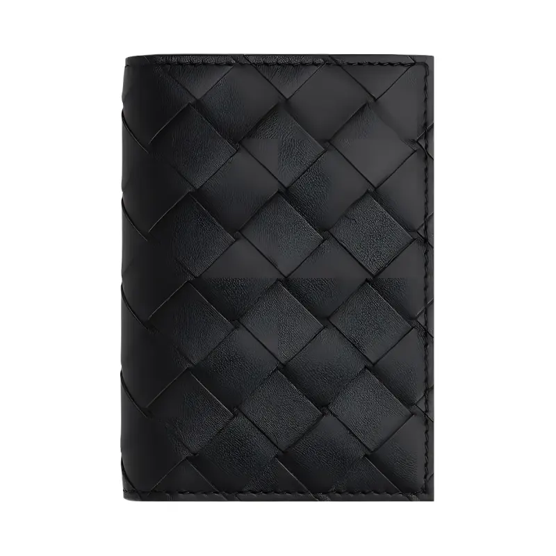 Bottega Veneta Cow Leather Card Holder Men's Black