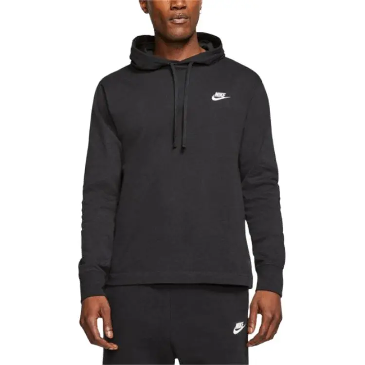 Nike Sweatshirts Men's Black Hooded Moderate