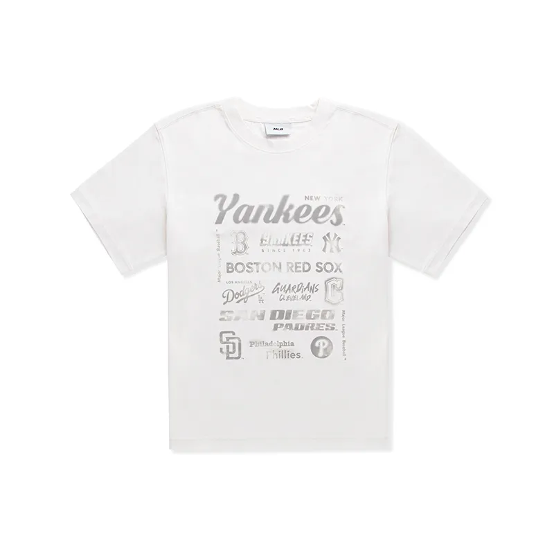 MLB T Shirt Unisex Standard Ivory White