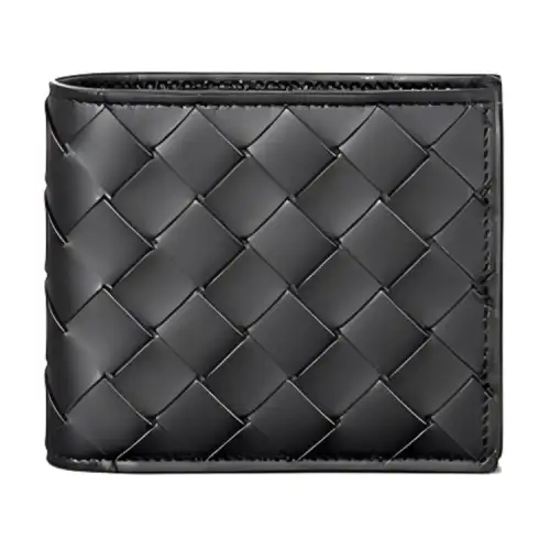 Bottega Veneta Cow Leather Wallet Men's Black
