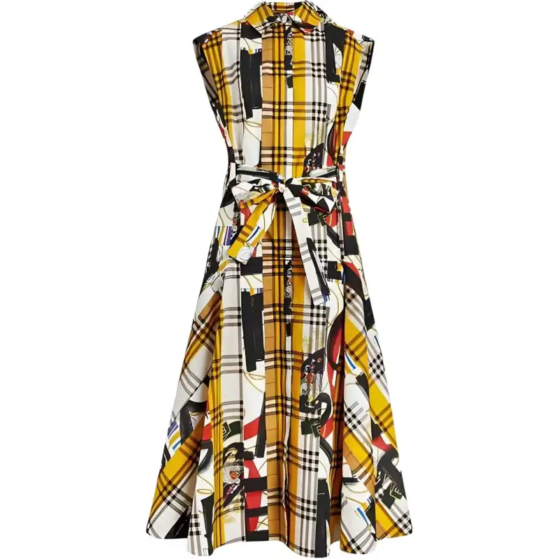 Burberry Sleeveless Dress Women's Yellow
