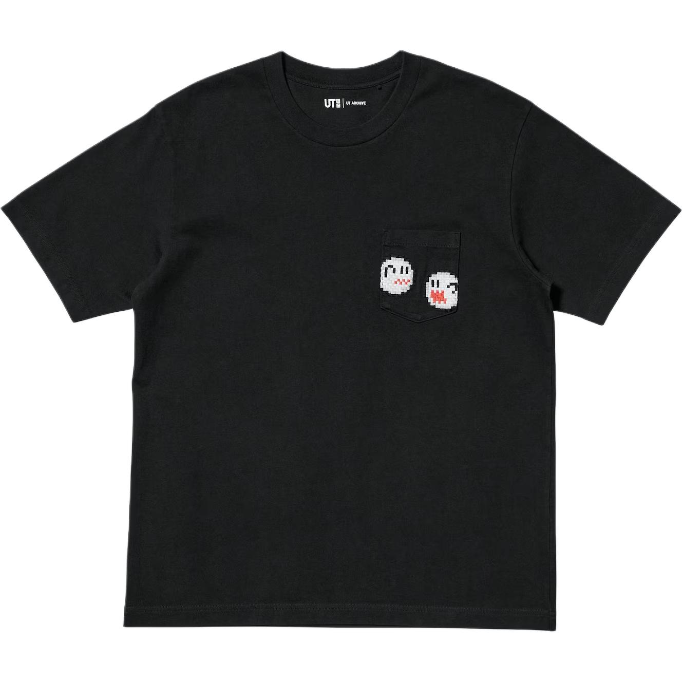 Мужская футболка UNIQLO Super Mario (черная)