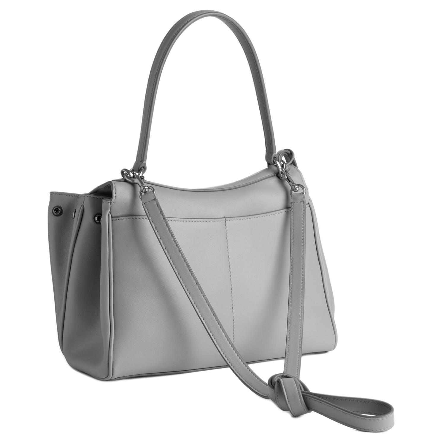 Женская сумка Balenciaga Rodeo (серая) — фото 4
