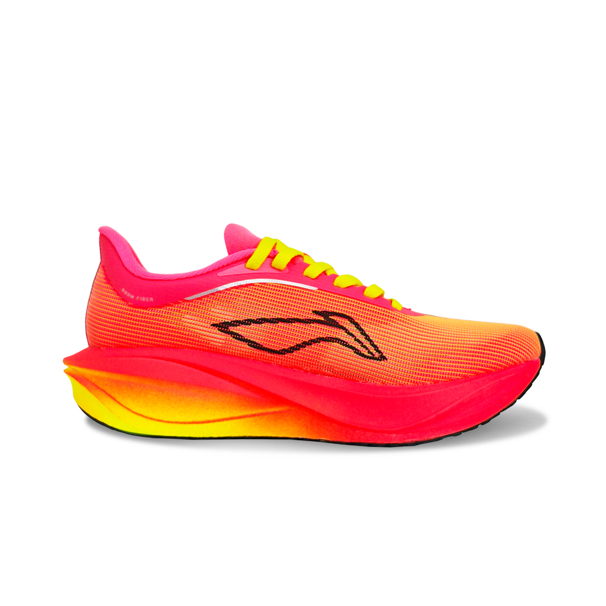 Li Ning Feidian 5 Challenger Cushioning Slip Resistant Breathable Casual Running Shoes Men’s Red