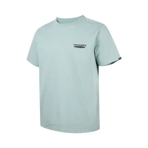 Vans T Shirts Men's Gray Green Crew Neck Moderate