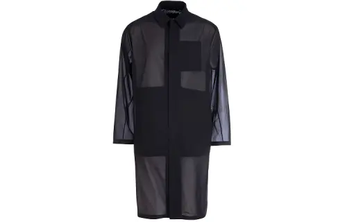 PRADA Jackets Men's Black Lapel Moderate Other