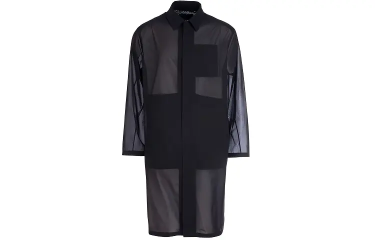 PRADA Jackets Men's Black Lapel Moderate Other
