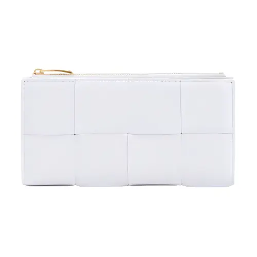 Bottega Veneta Leather Wallet Women's White