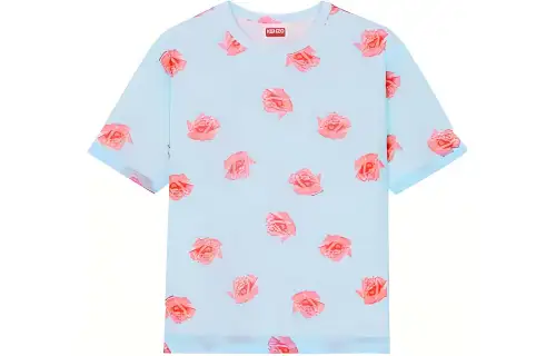 KENZO Double Layer T Shirt T Shirt Women's Blue