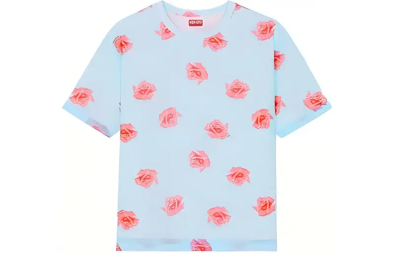 KENZO Double Layer T Shirt T Shirt Women's Blue