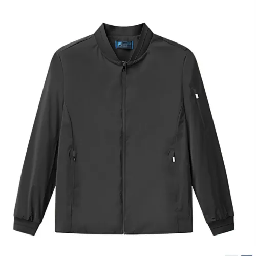 FILA Jackets Men's Jet Black BK Stand Collar Moderate Soft Shell