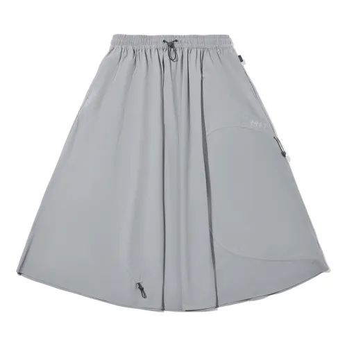 Li Ning x TAKASHA,LIANMINGKUAN Casual Long Skirt Women's Shade 9 Gray