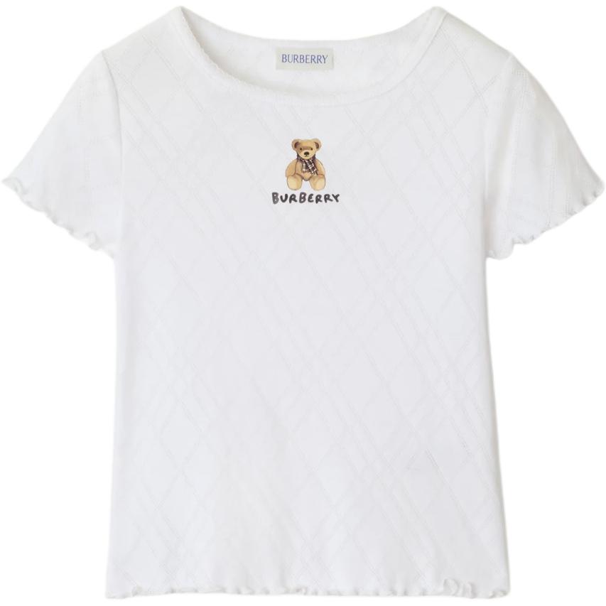 Женская футболка Burberry Thomas bear (белая)