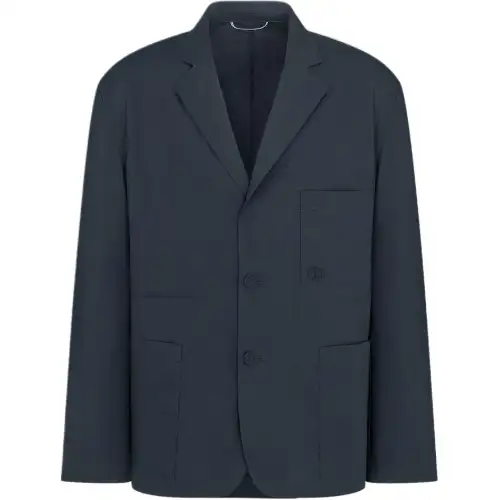 DIOR FW25 Fall Men's Clothing Collection Business Suit Coat Men's Marine Blue