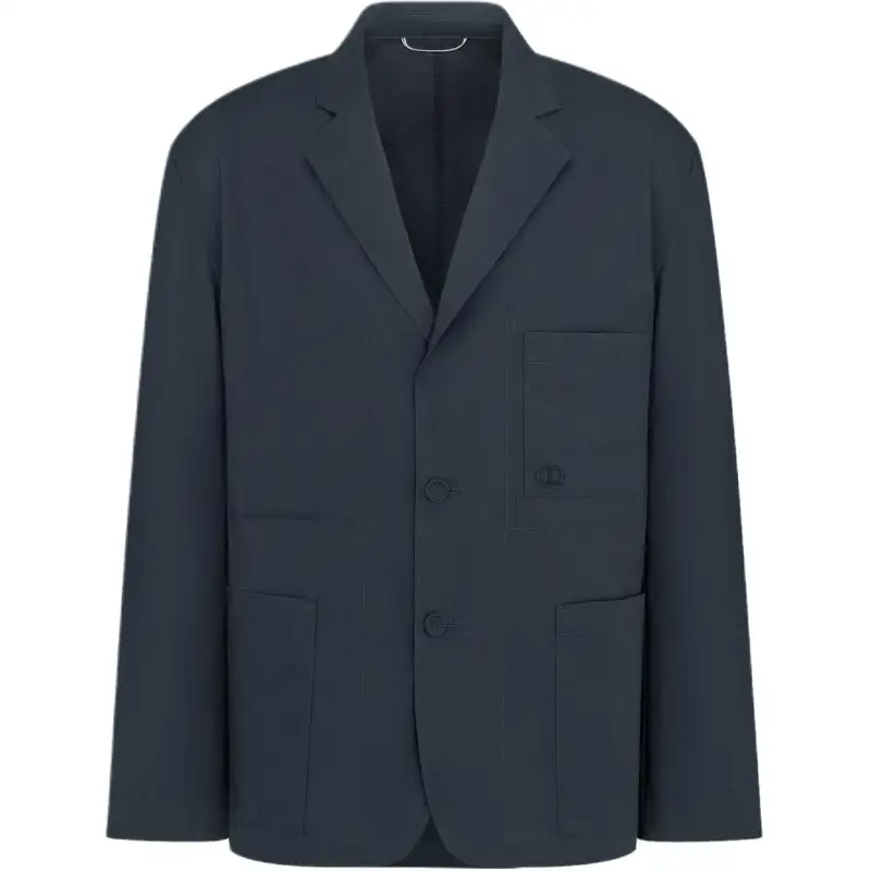 DIOR FW25 Fall Men's Clothing Collection Business Suit Coat Men's Marine Blue