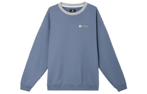 Converse Sweatshirts Men's Blue Crew Neck Moderate