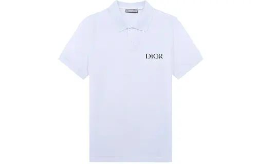 DIOR Quarterly New Products Polo Shirts Men's White Polo Collar Moderate Other