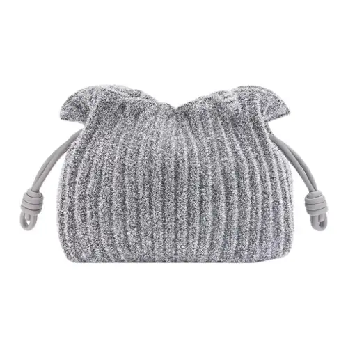 LOEWE Lurex Fabric Shoulder Bag, Crossbody Bag, Handbag Mini Women's Gray