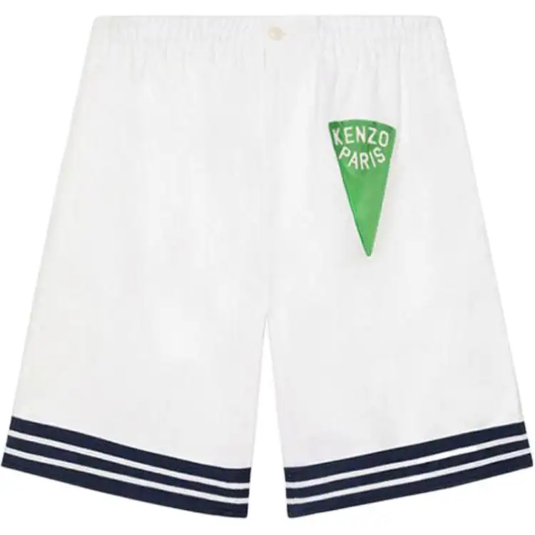 KENZO Stripe border Cotton Shorts