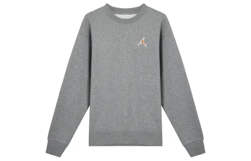 Jordan Sweatshirts Men's Carbon Gray Crew Neck Moderate Regular