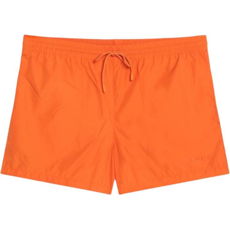 GUCCI FW25 Lido Collection Beach Shorts Men's Bright Orange