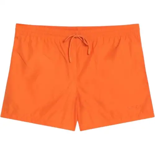 GUCCI FW25 Lido Collection Beach Shorts Men's Bright Orange