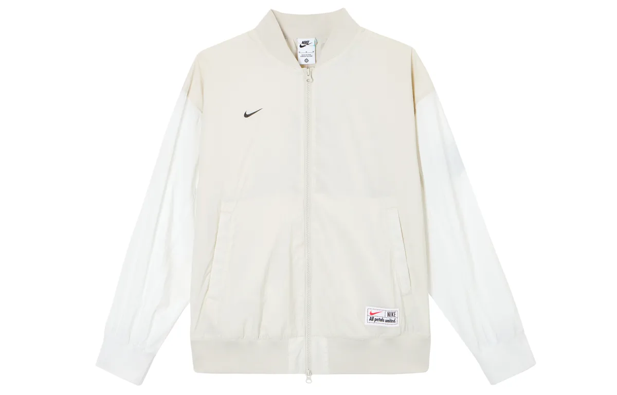 Nike Jackets Women's Ivory Stand Collar Moderate