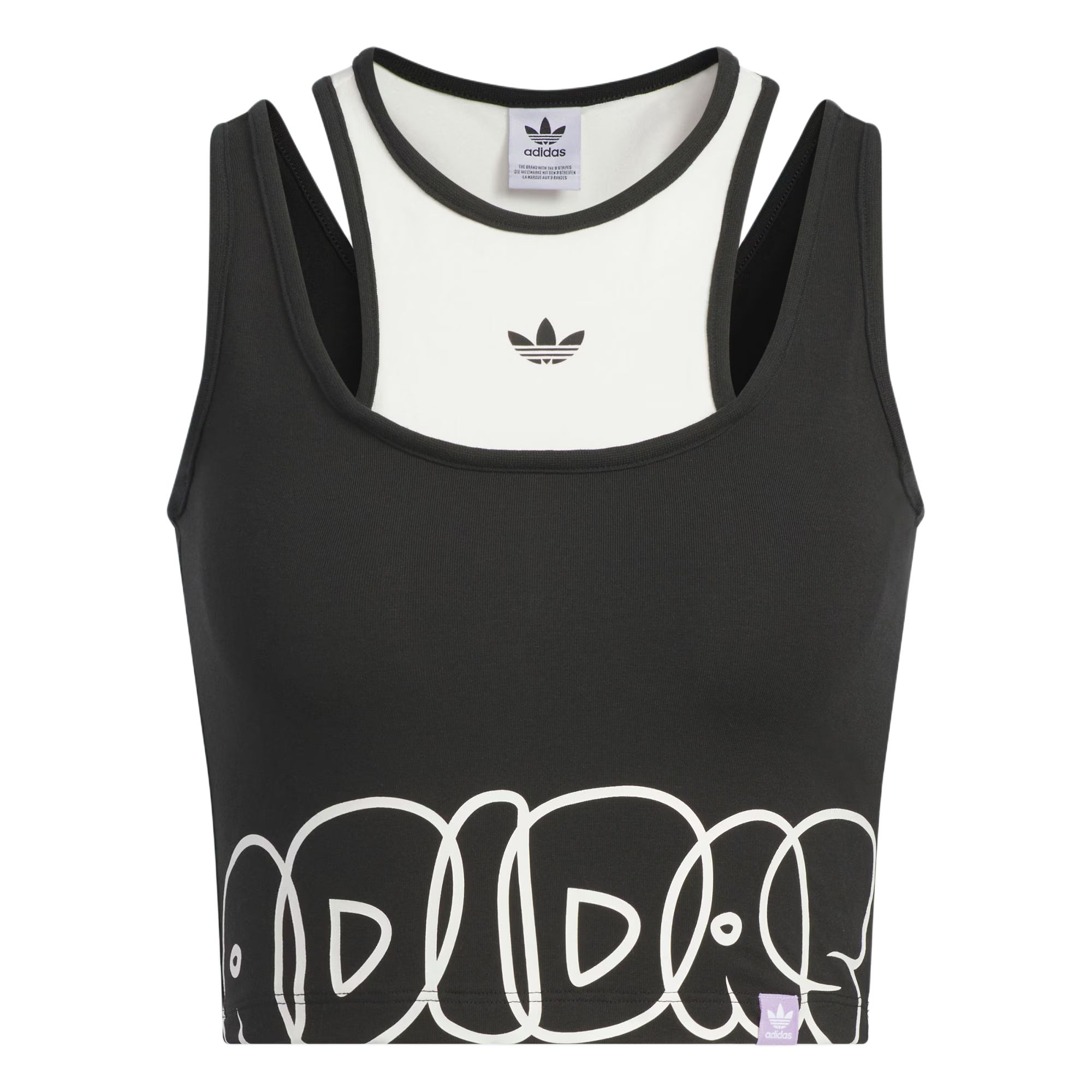 Adidas Originals CITY SKATETop TANK Sport Vests Women's Black/Pink White