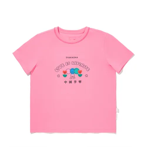 Li Ning x TAKASHA,LIANMINGKUAN T Shirt Women's Morning Light Pink