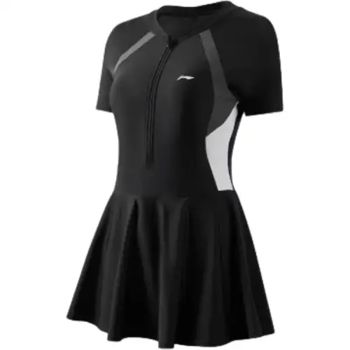 Li Ning One piece Swimsuit Women's Black & White