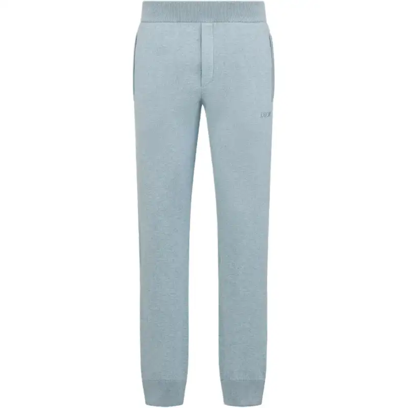DIOR FW25 Knitted Sweatpants Men's Blue
