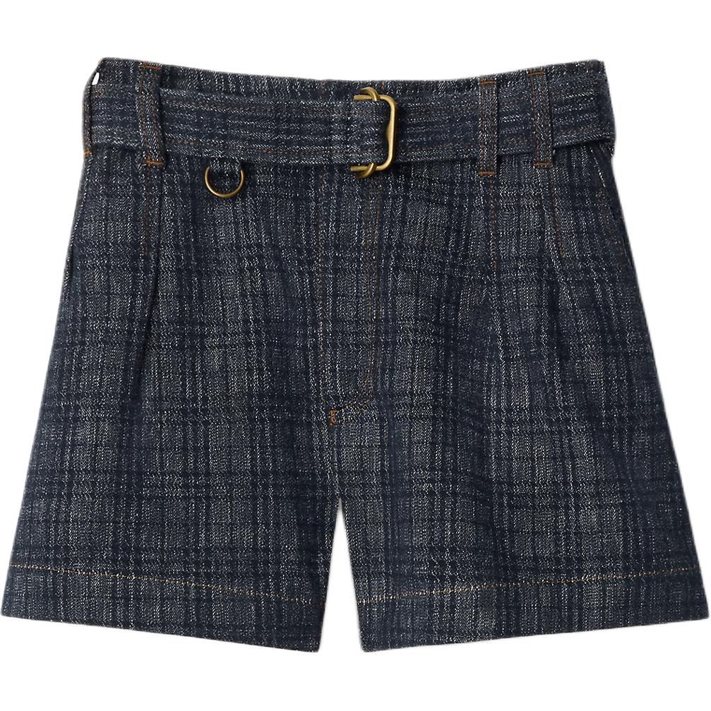 Женские шорты Burberry SS25 Denim Shorts (индиго)