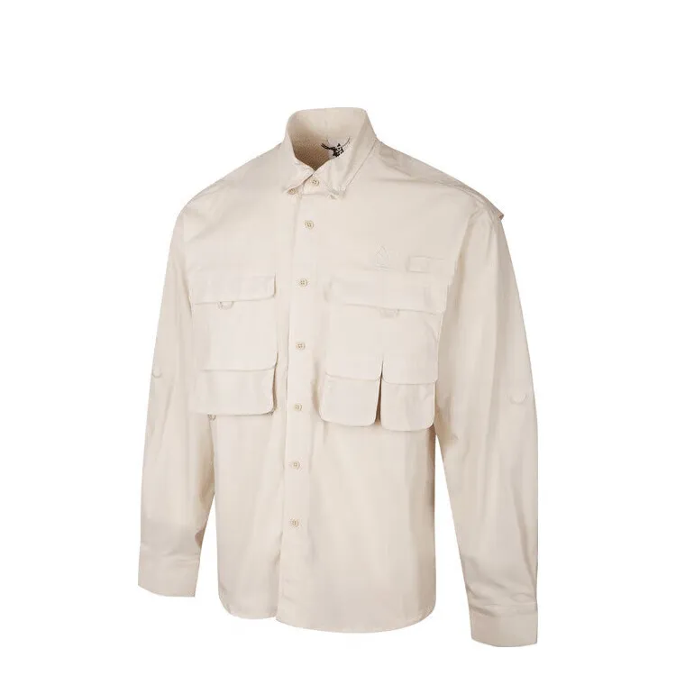 Nike ACG 'Orb Weaver' Shirt Men's Phantom Gray White/Light Earth Brown/Mountain White