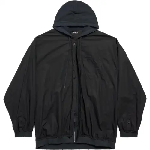 Balenciaga Jackets & Coats Loose Fit Men's Black