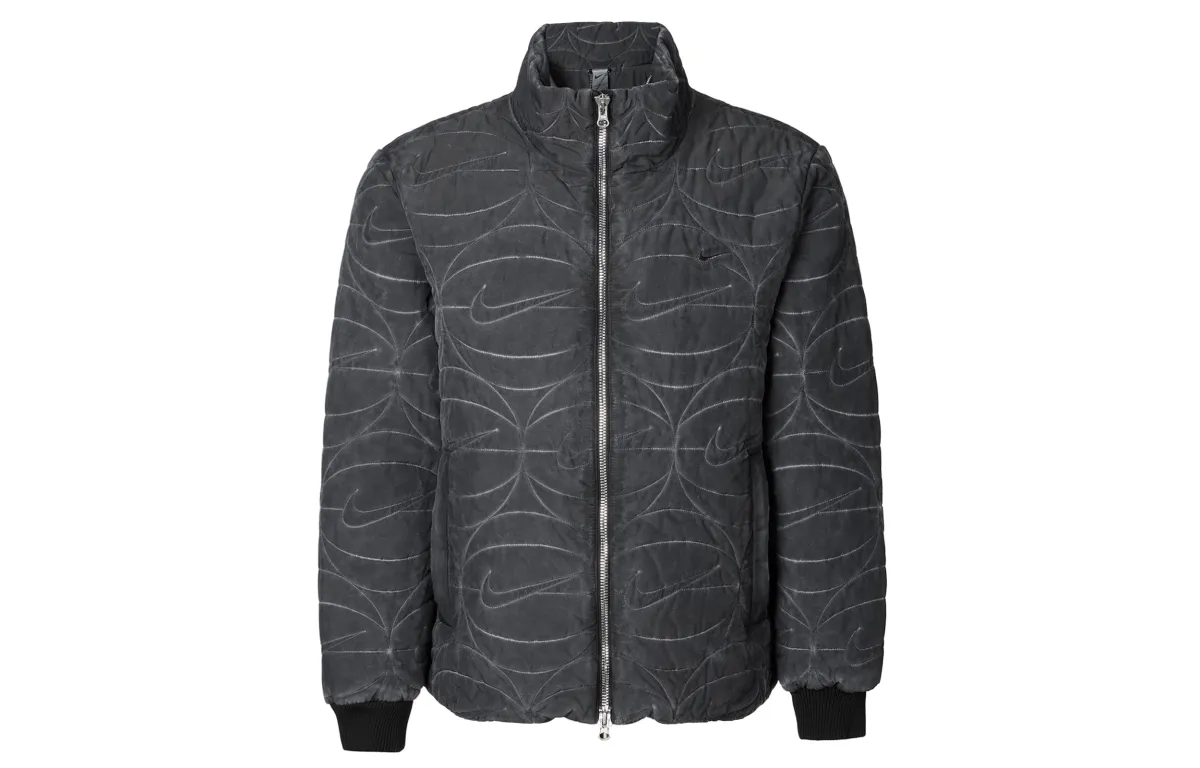 Nike Jackets Men's Black Stand Collar Moderate Other