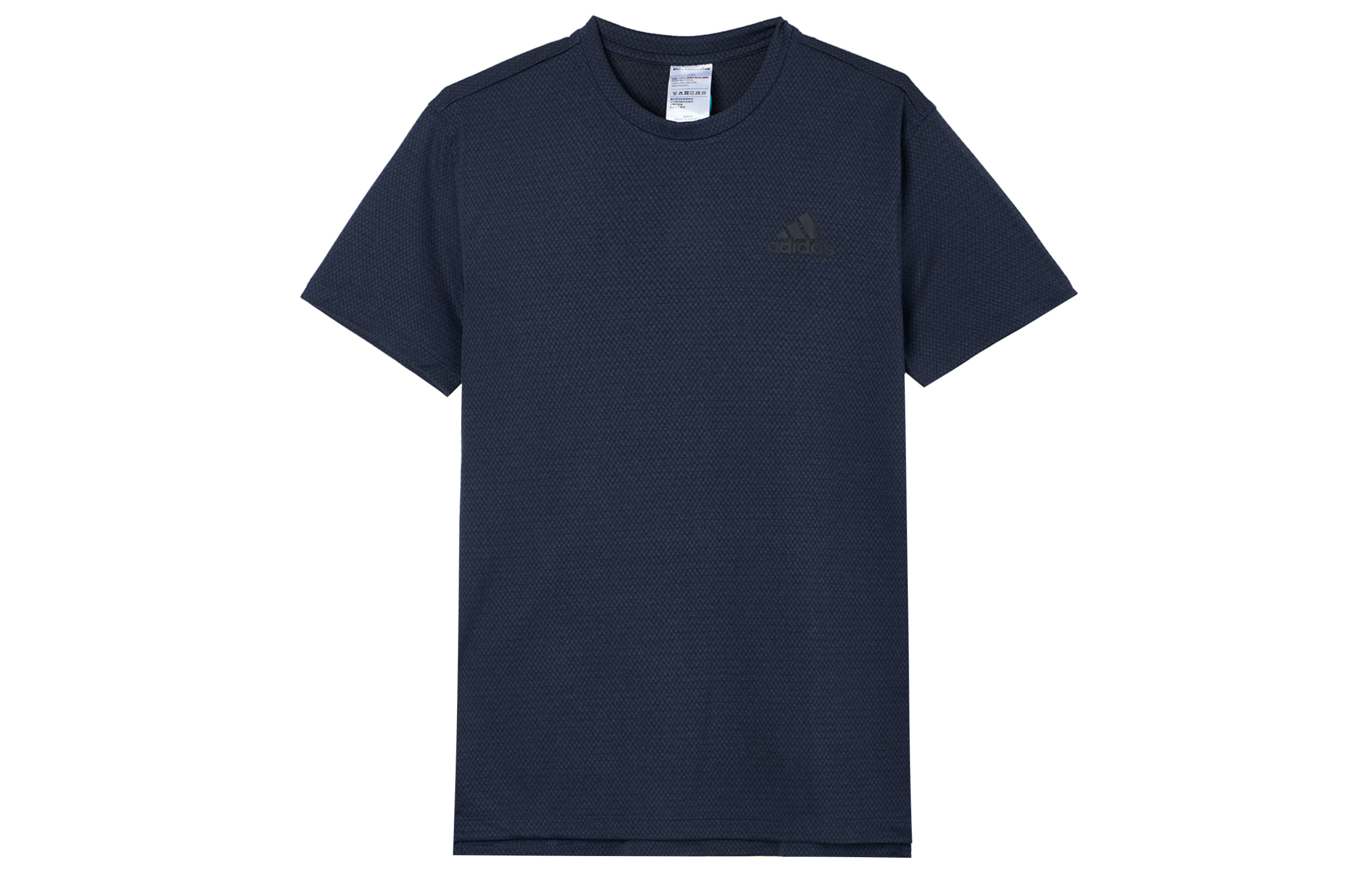 Adidas, sports breathable blue short sleeve T-shirt for gym, with your logo imprint, quick dry