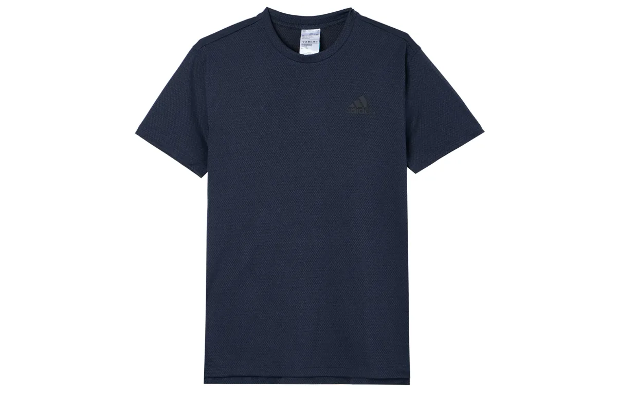 Adidas Drop Shoulder Sleeve T-Shirt Men's Navy Blue