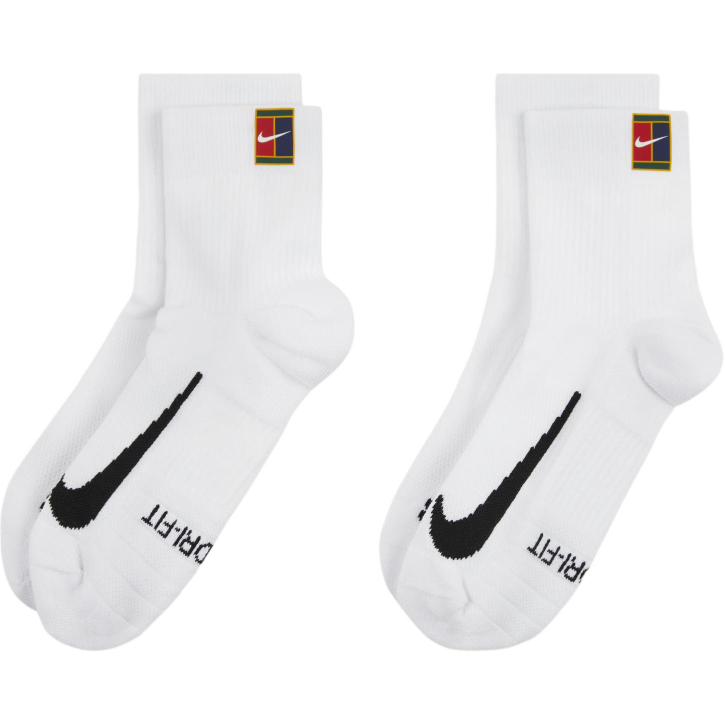 Nike Court Multiplier Max Tennis Ankle Socks 2 Pairs